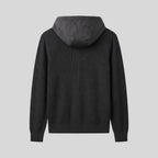 Ribbed hooded knit