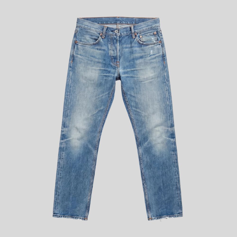 Faded vintage denim