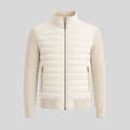 Quilted wool zip jacket