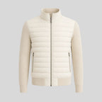 Quilted wool zip jacket