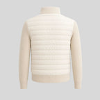 Quilted wool zip jacket