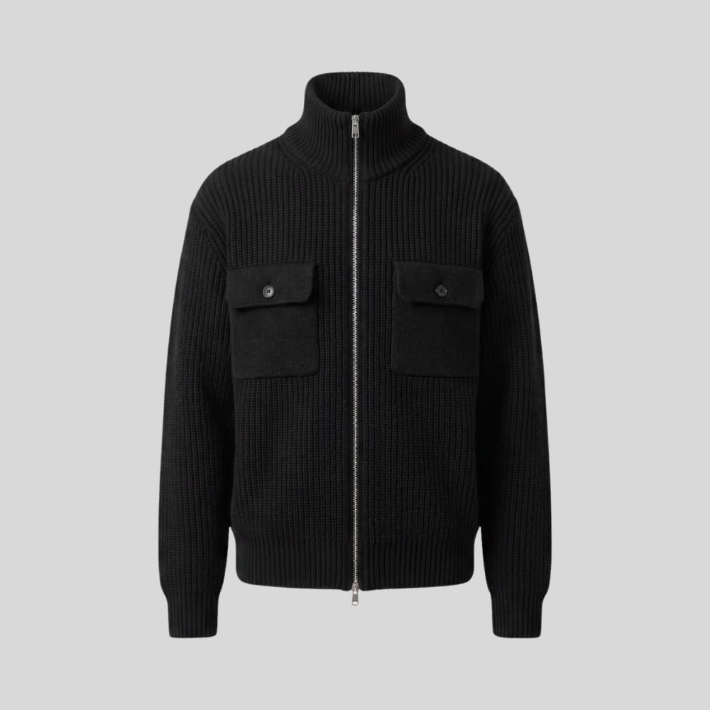 Ribbed zip jacket