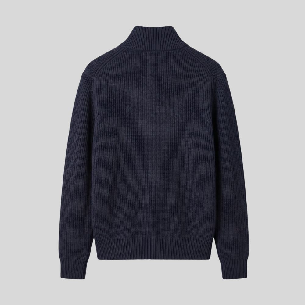 Wool-blend zip jacket