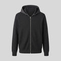 Ribbed hooded knit