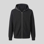 Ribbed hooded knit